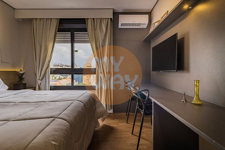 Century Park Living 603 | Apartamento com cozinha na CB