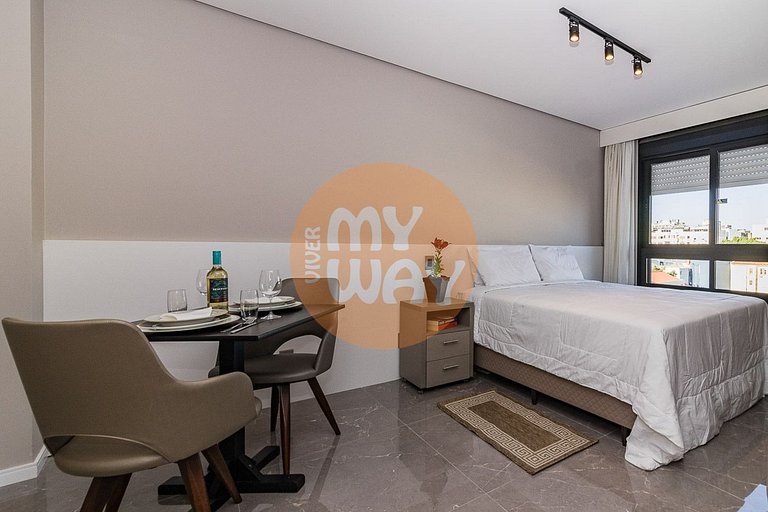 Century Park Living 601 | Apto com cozinha na Cidade Baixa