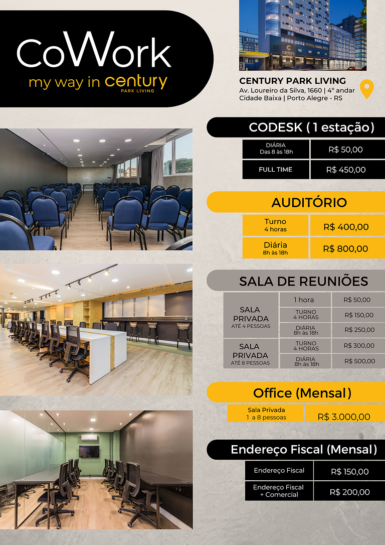 Sala #04 - CoWork My Way in Century Park Living