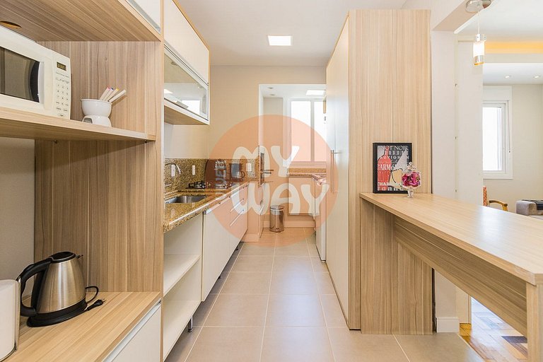 Maya 146 | Apartamento super equipado com linda vista e ótim