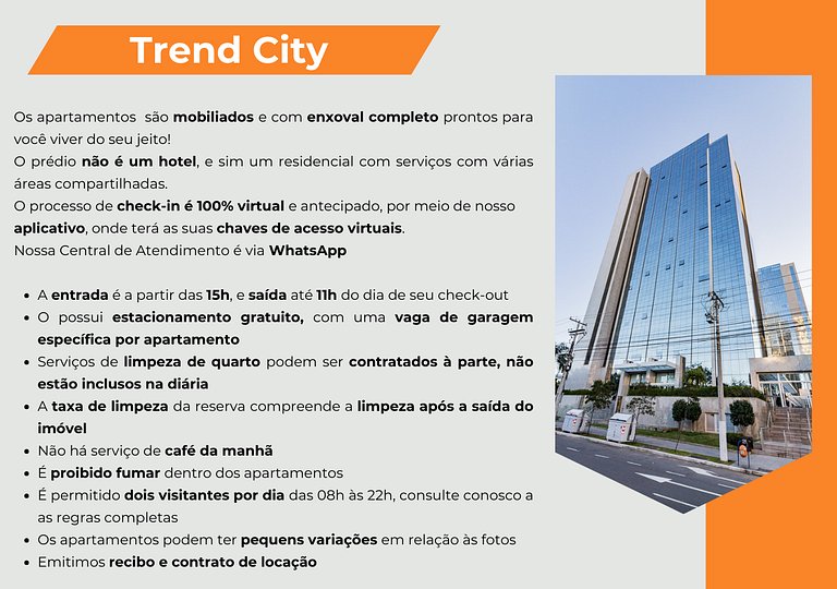 Trend 1007 | Incrível apartamento completo e com vista para