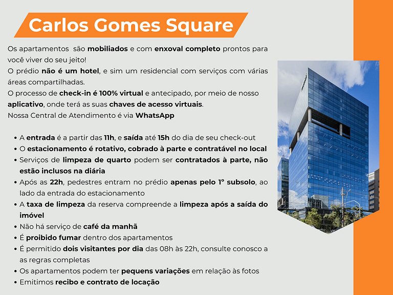 Apartamento Deluxe 909 - Carlos Gomes Square
