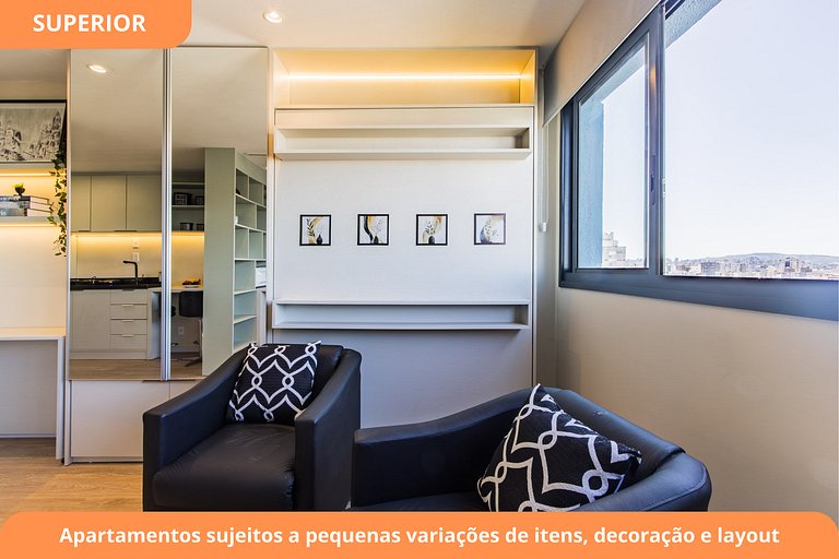 Studio Moderno c/ Garagem | Piscina | Cidade Baixa