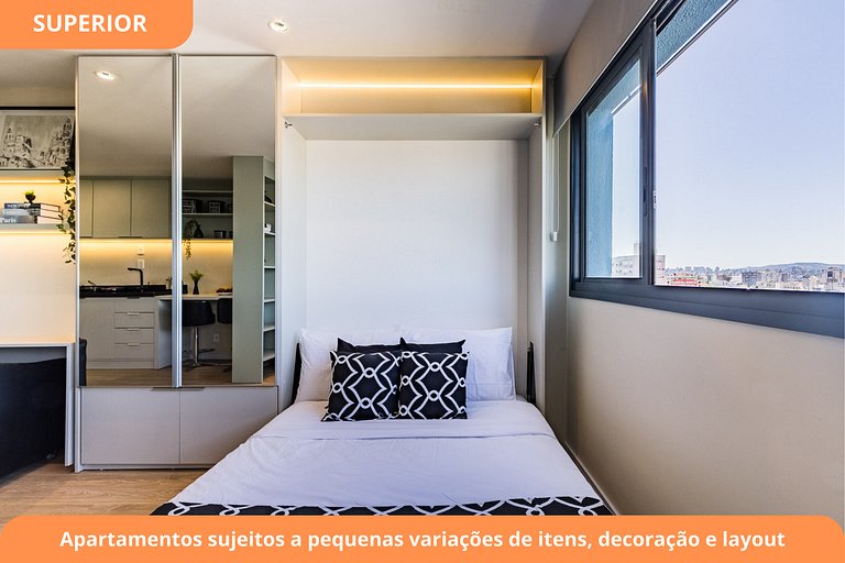 Studio Moderno c/ Garagem | Piscina | Cidade Baixa