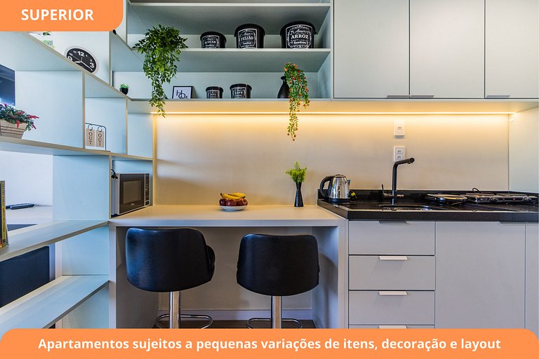 Studio Moderno c/ Garagem | Piscina | Cidade Baixa