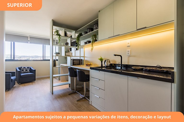 Studio Moderno c/ Garagem | Piscina | Cidade Baixa