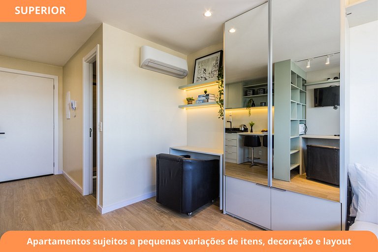 Studio Moderno c/ Garagem | Piscina | Cidade Baixa