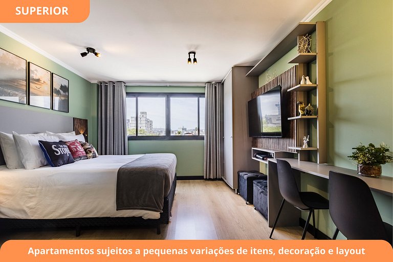 Estudio moderno | Piscina | Cidade Baixa