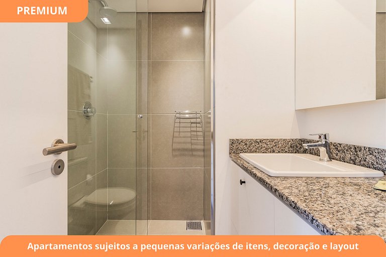 Studio Premium | Piscina | Próximo à Puc