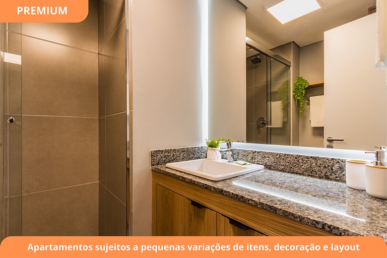 Studio Premium com Garagem | Próximo à Puc