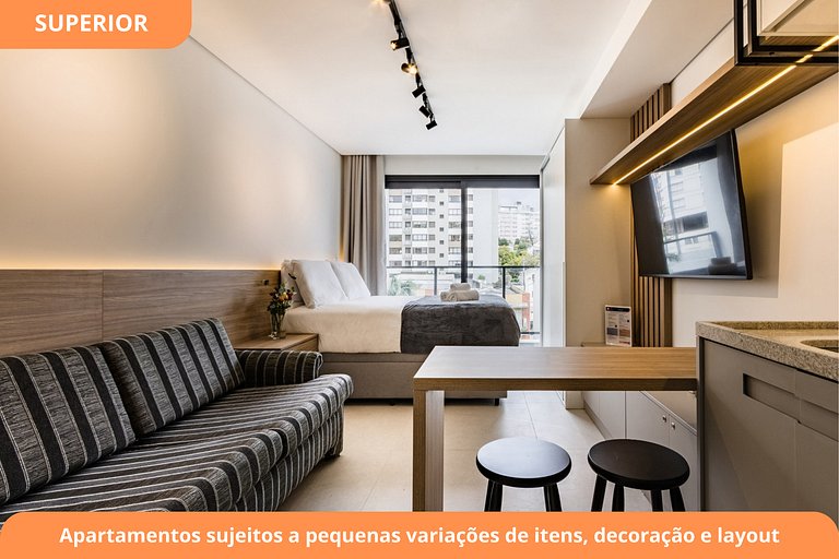 Estudio moderno | Cerca de Hospital Moinhos