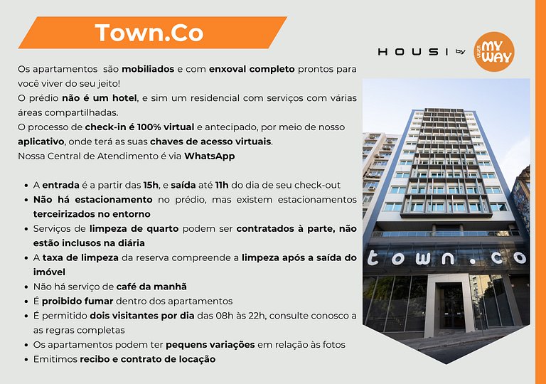 Town Co Housi by My Way 308 | Moradia confortável e equipada